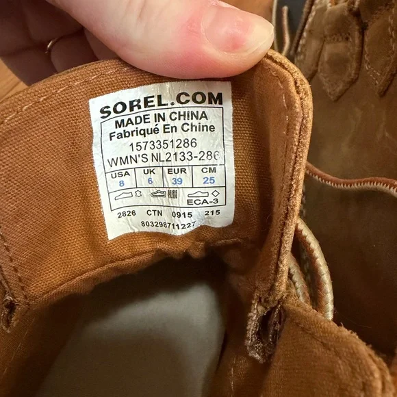 Sorel Out 'N About waterproof leather duck boots women's size 8 - Picture 7 of 7